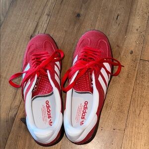 Adidas Classic Red and White Trainers